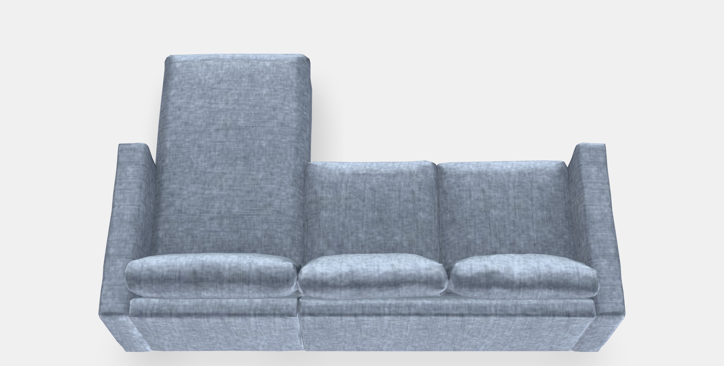 VIMLE 3-seat sofa 17 Low-poly 3D model_4