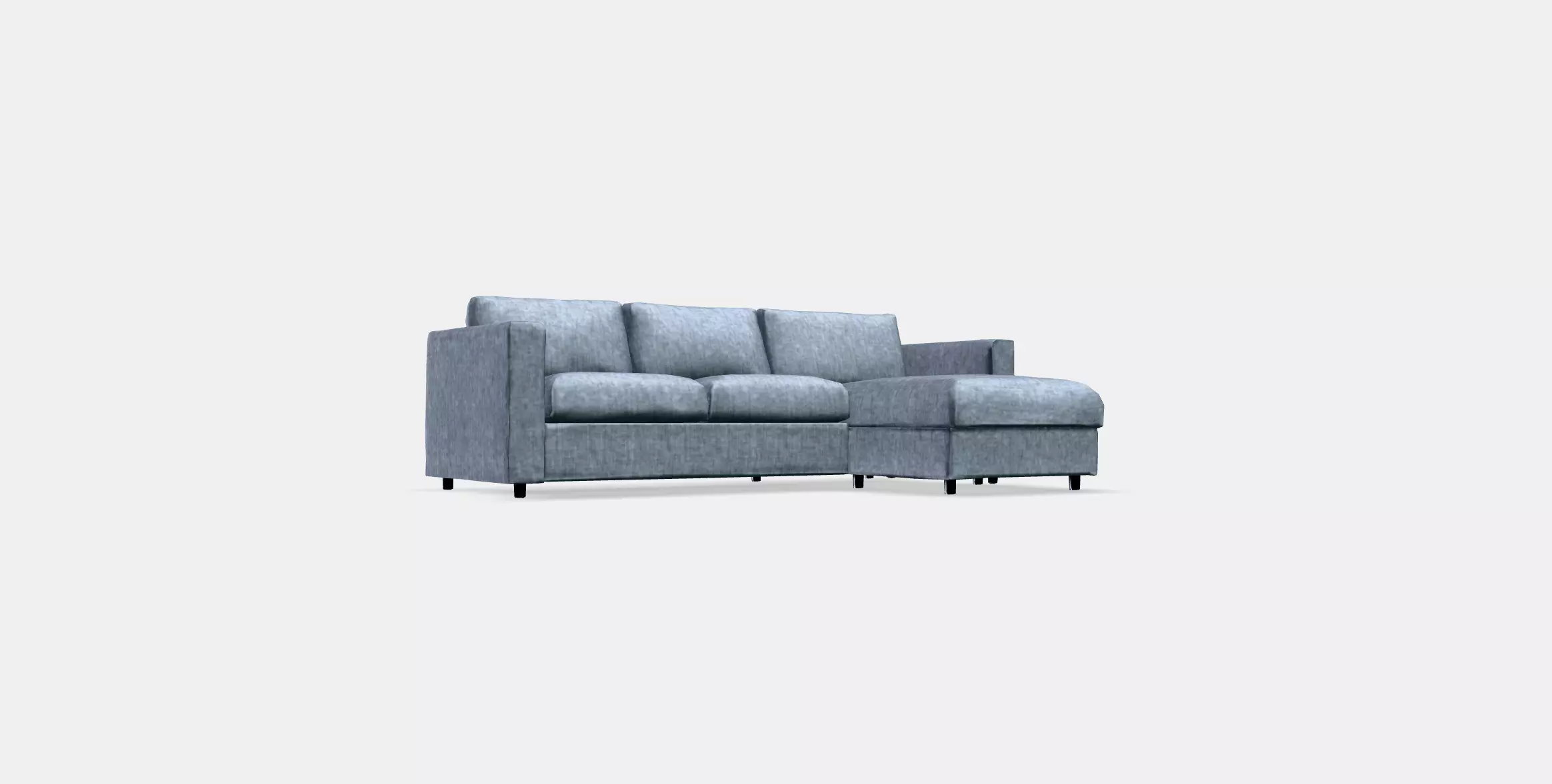 VIMLE 3-seat sofa 17 Low-poly 3D model_0