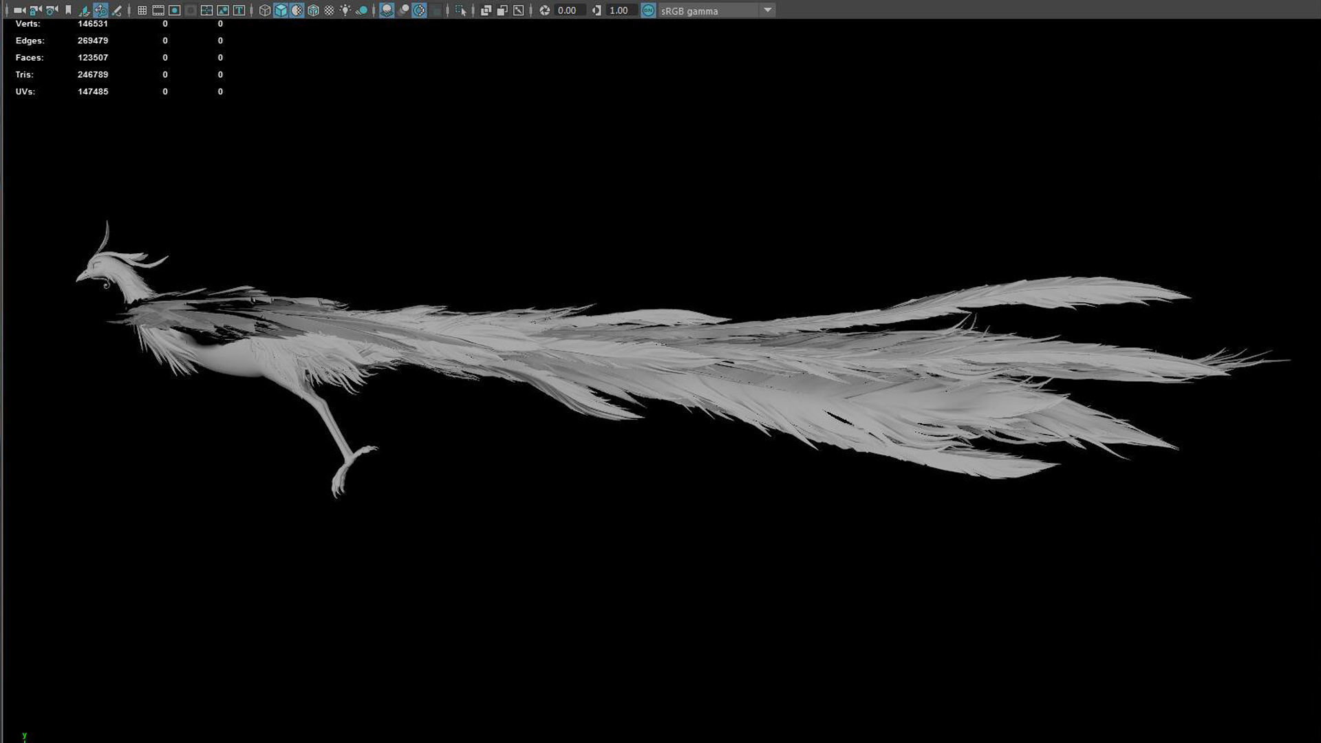 phoenix Undead bird phoenix 3D model_5