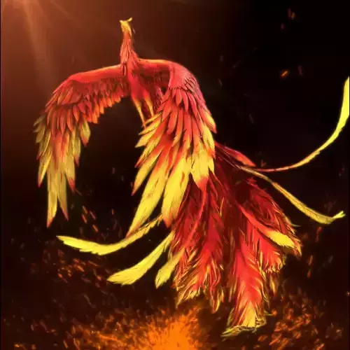 phoenix Undead bird phoenix 3D model