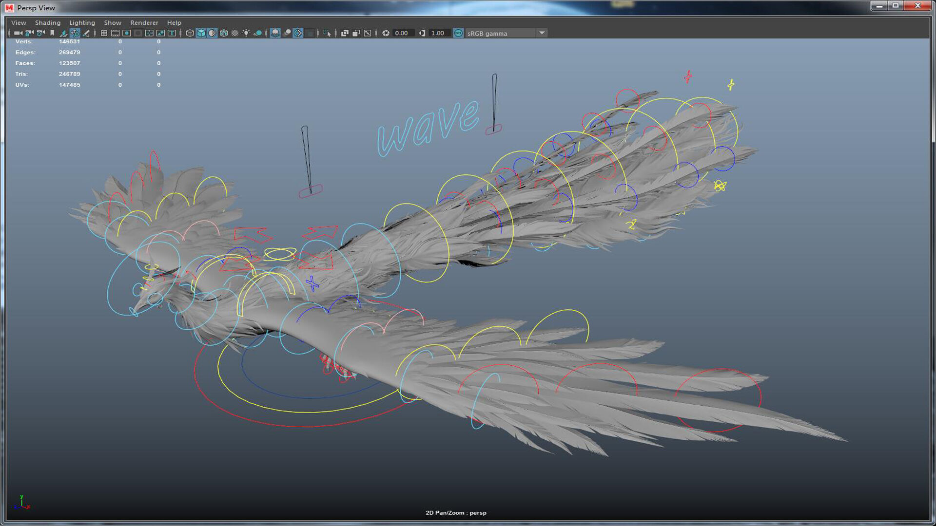 phoenix Undead bird phoenix 3D model_11