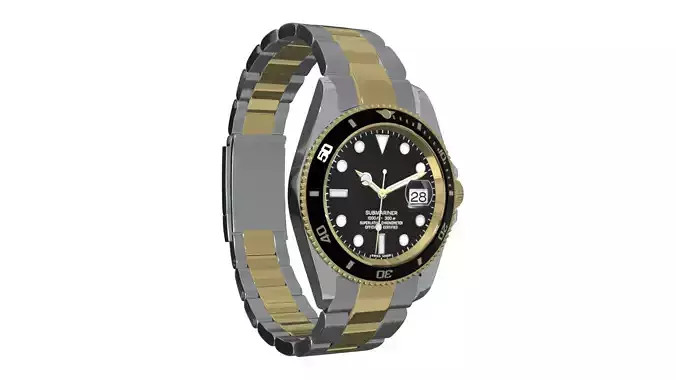 Watch Submariner Date Oystersteel and yellow gold - Black Dial