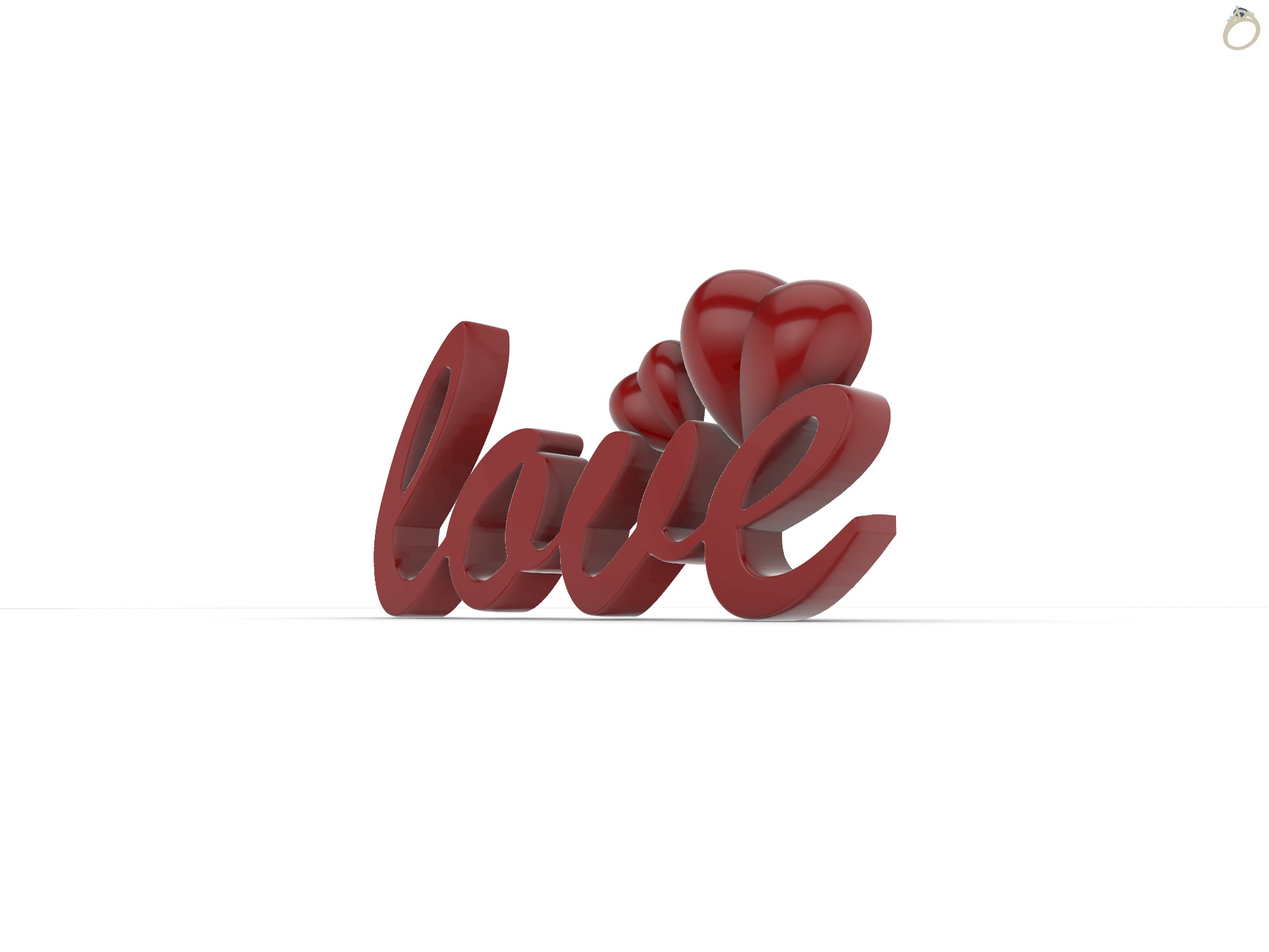 Love Heart Valentines Day Gift 3D print model_2