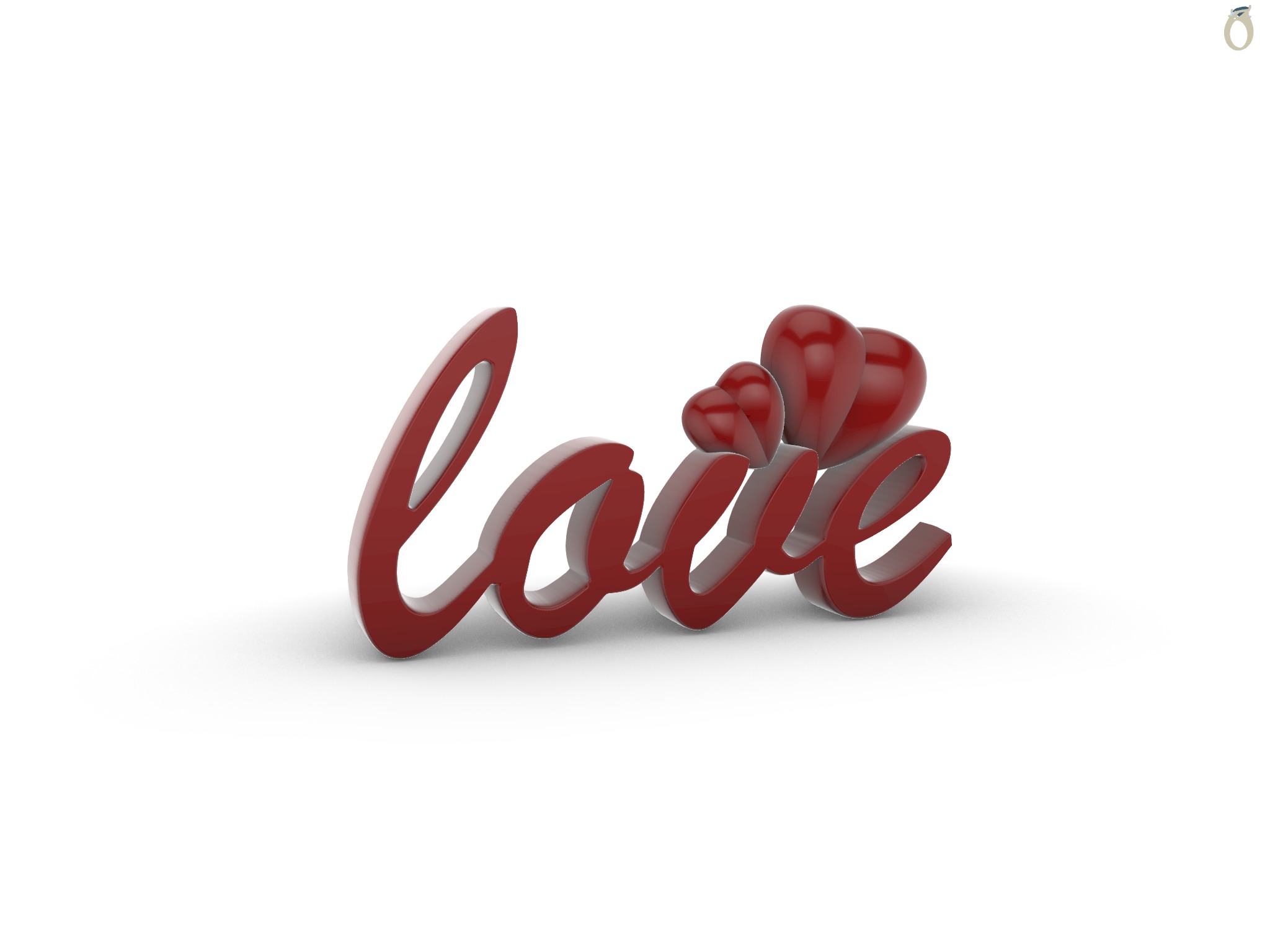 Love Heart Valentines Day Gift 3D print model_1