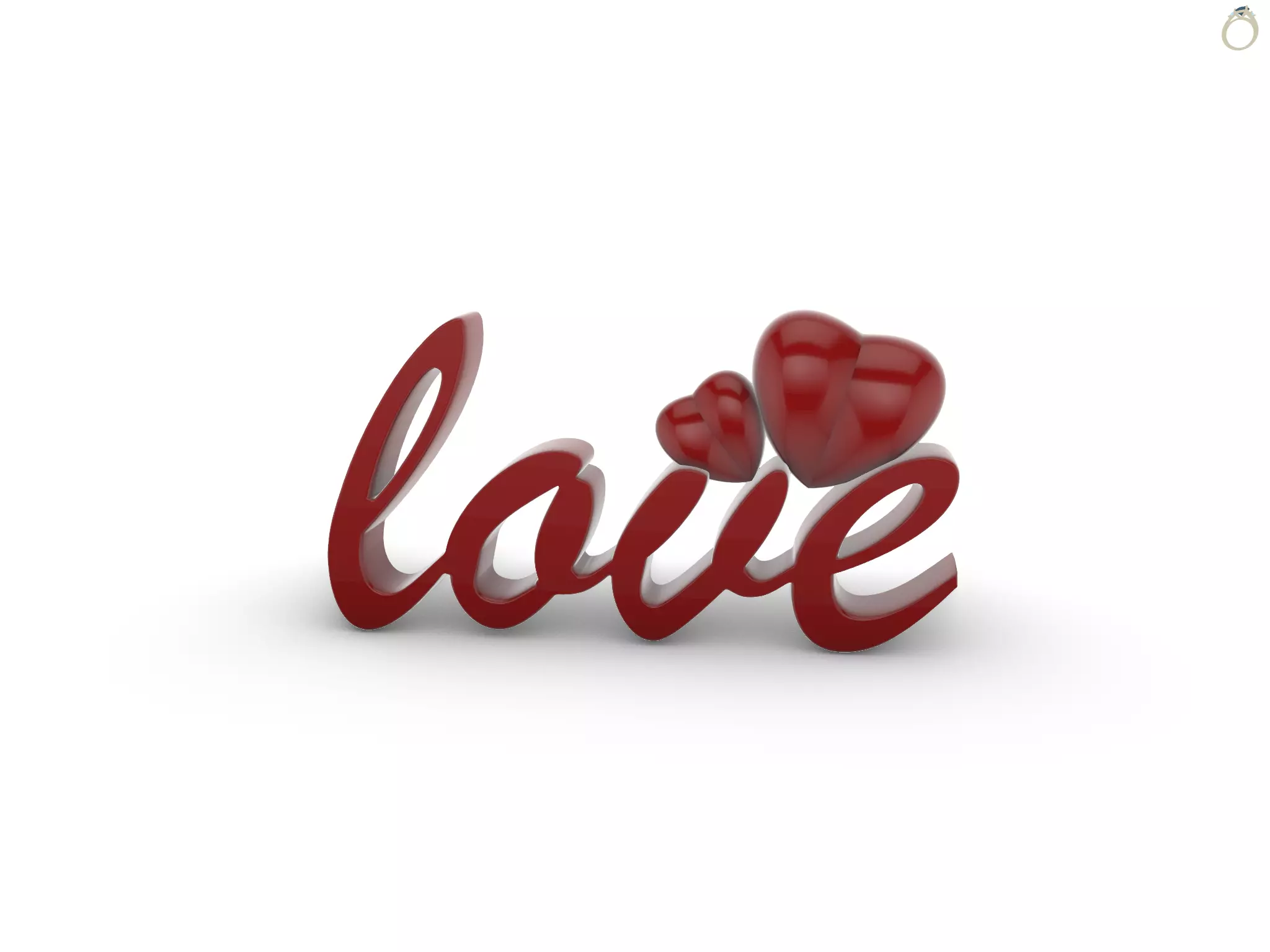 Love Heart Valentines Day Gift 3D print model_0