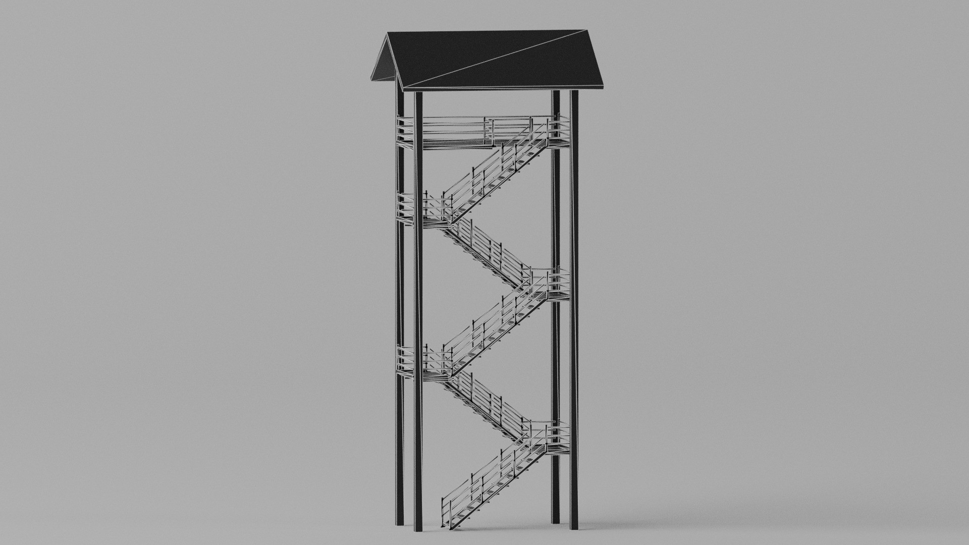 Observation Tower 3D model_6
