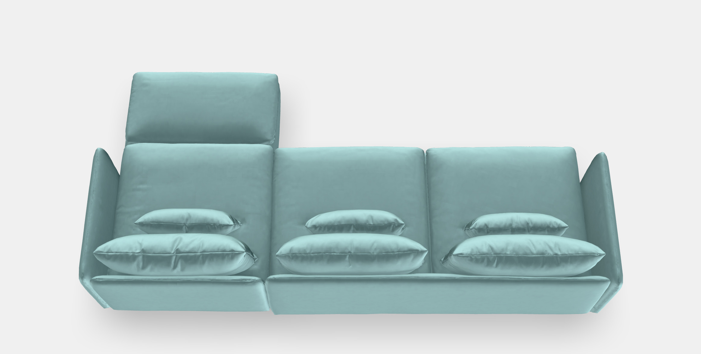 SODERHAMN 4-seat sofa with chaise longue 2 3D model_4