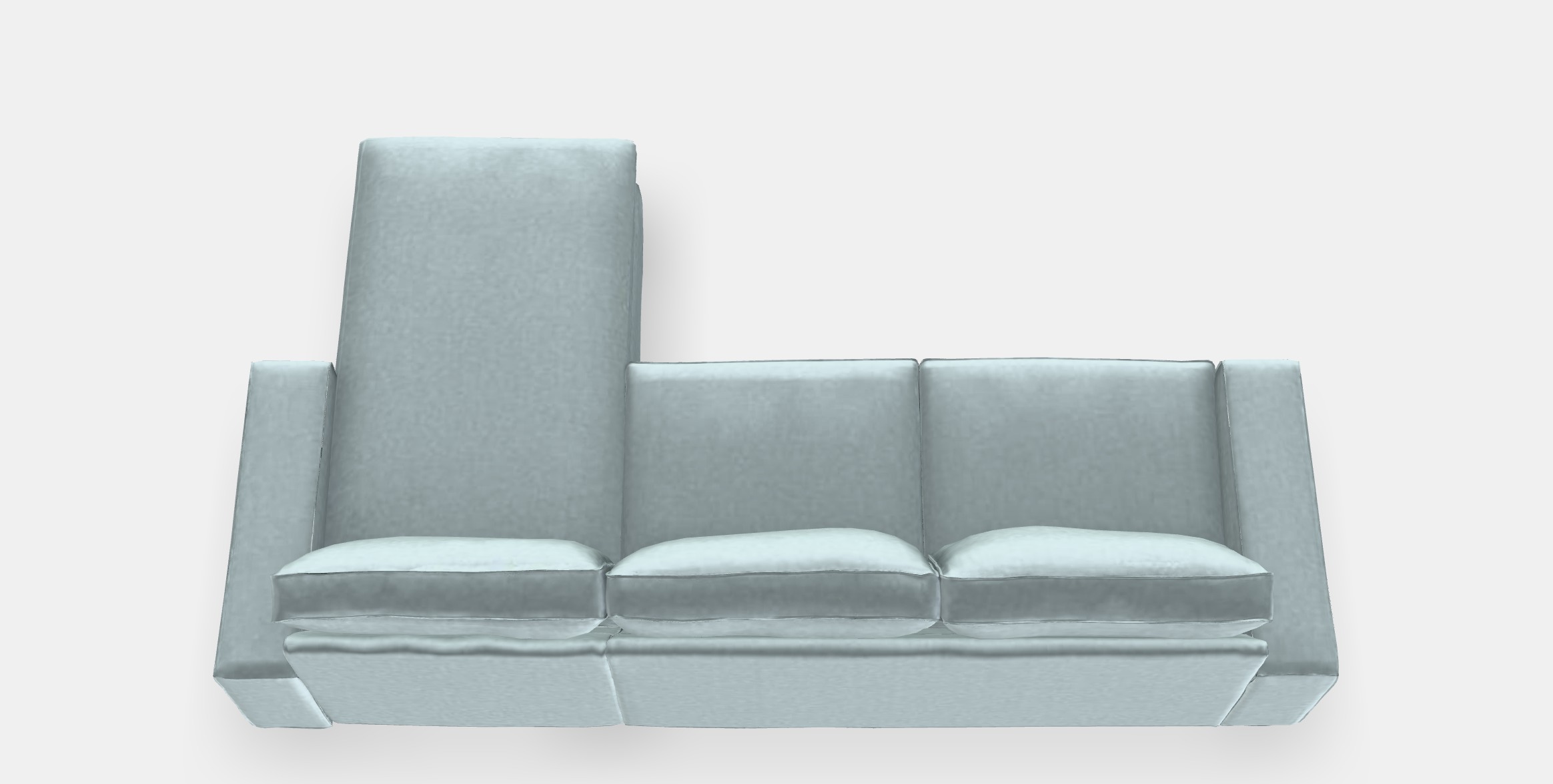 KIVIK 3-seat sofa with chaise longue 3D model_4