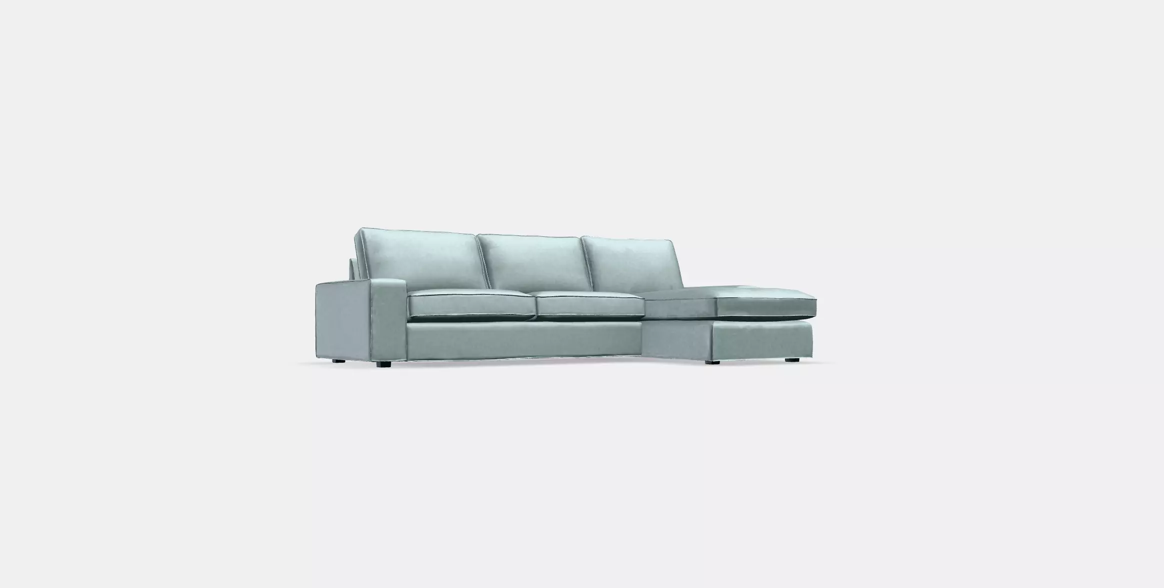 KIVIK 3-seat sofa with chaise longue 3D model_0