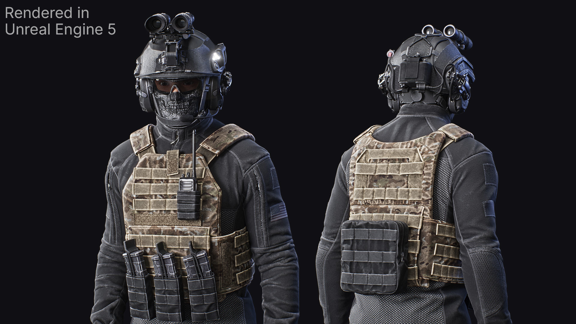 Soldier Character - Tactical Spec-Ops 02 Low-poly 3D model_14