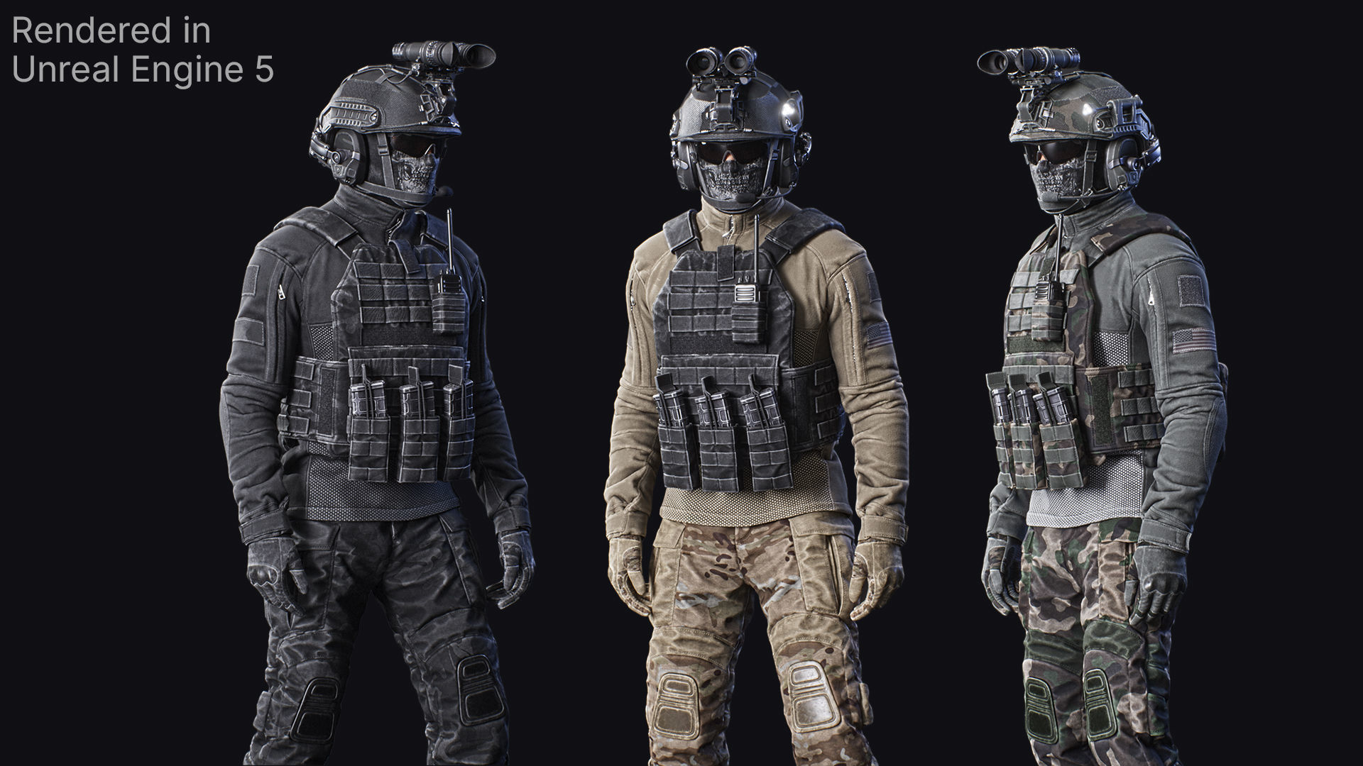 Soldier Character - Tactical Spec-Ops 02 Low-poly 3D model_3