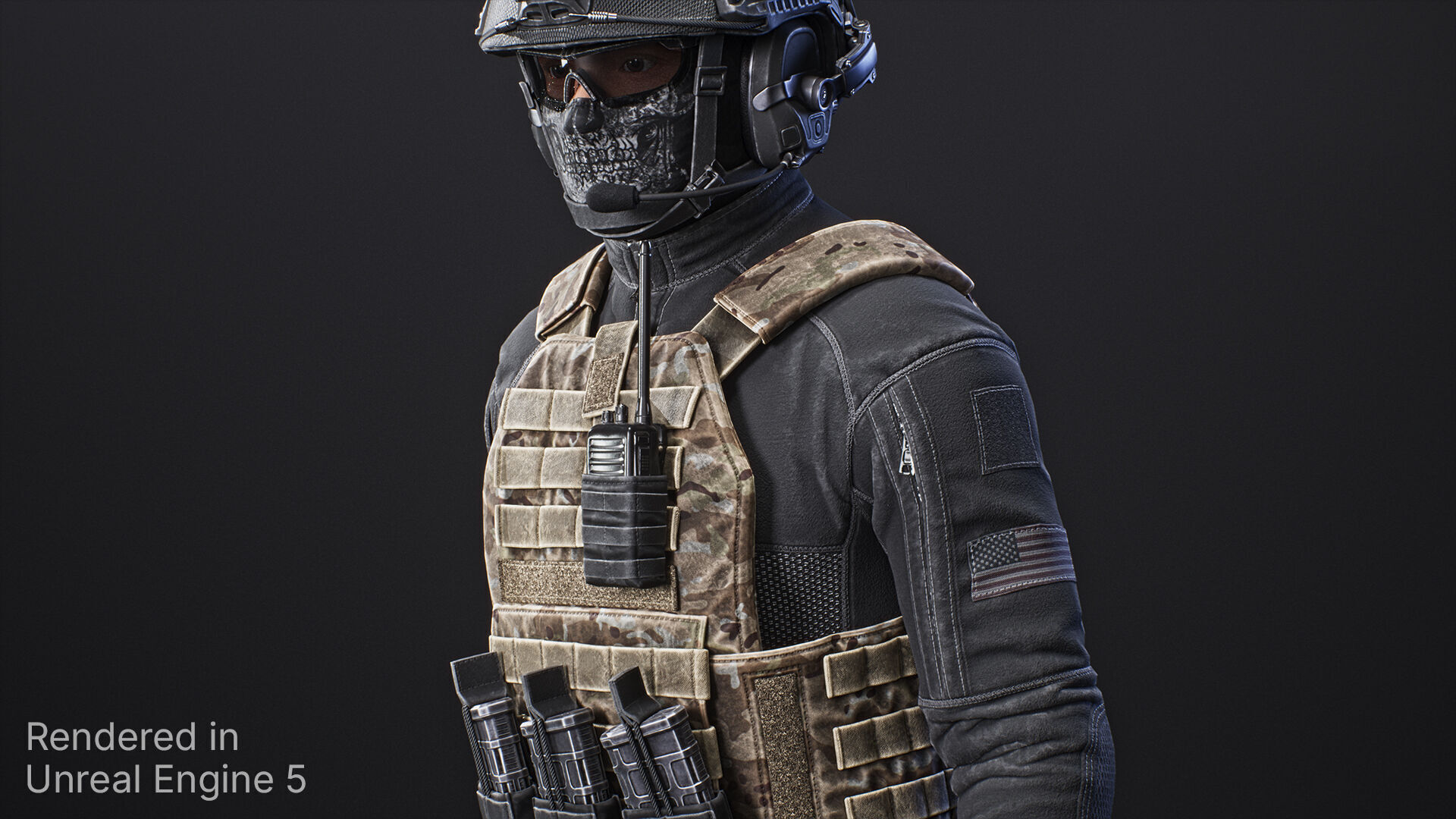 Soldier Character - Tactical Spec-Ops 02 Low-poly 3D model_12