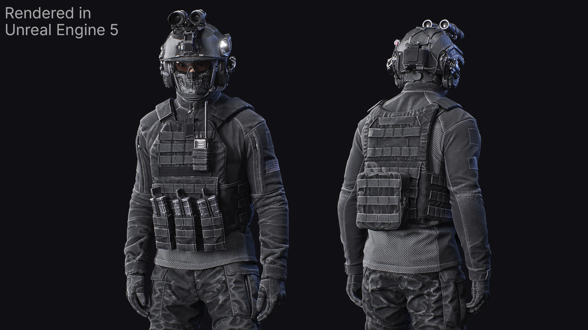Soldier Character - Tactical Spec-Ops 02 Low-poly 3D model_2