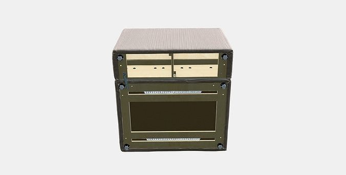 JATTEBO Cover 15-seat module with storage 1 3D model 5