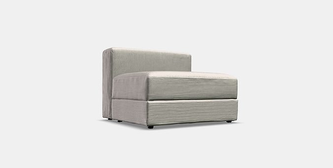 JATTEBO Cover 15-seat module with storage 1 3D model 2