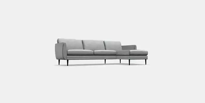 SMEDSTORP 4-seat sofa with chaise longue 1