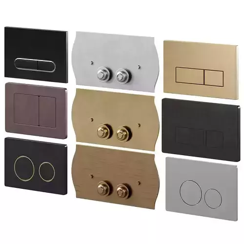 Flush button for installation by Boheme