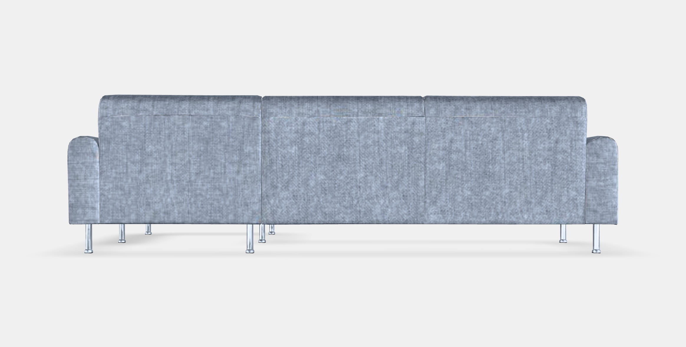 LANGARYD 3-seat sofa w chaise longue right Low-poly 3D model_15