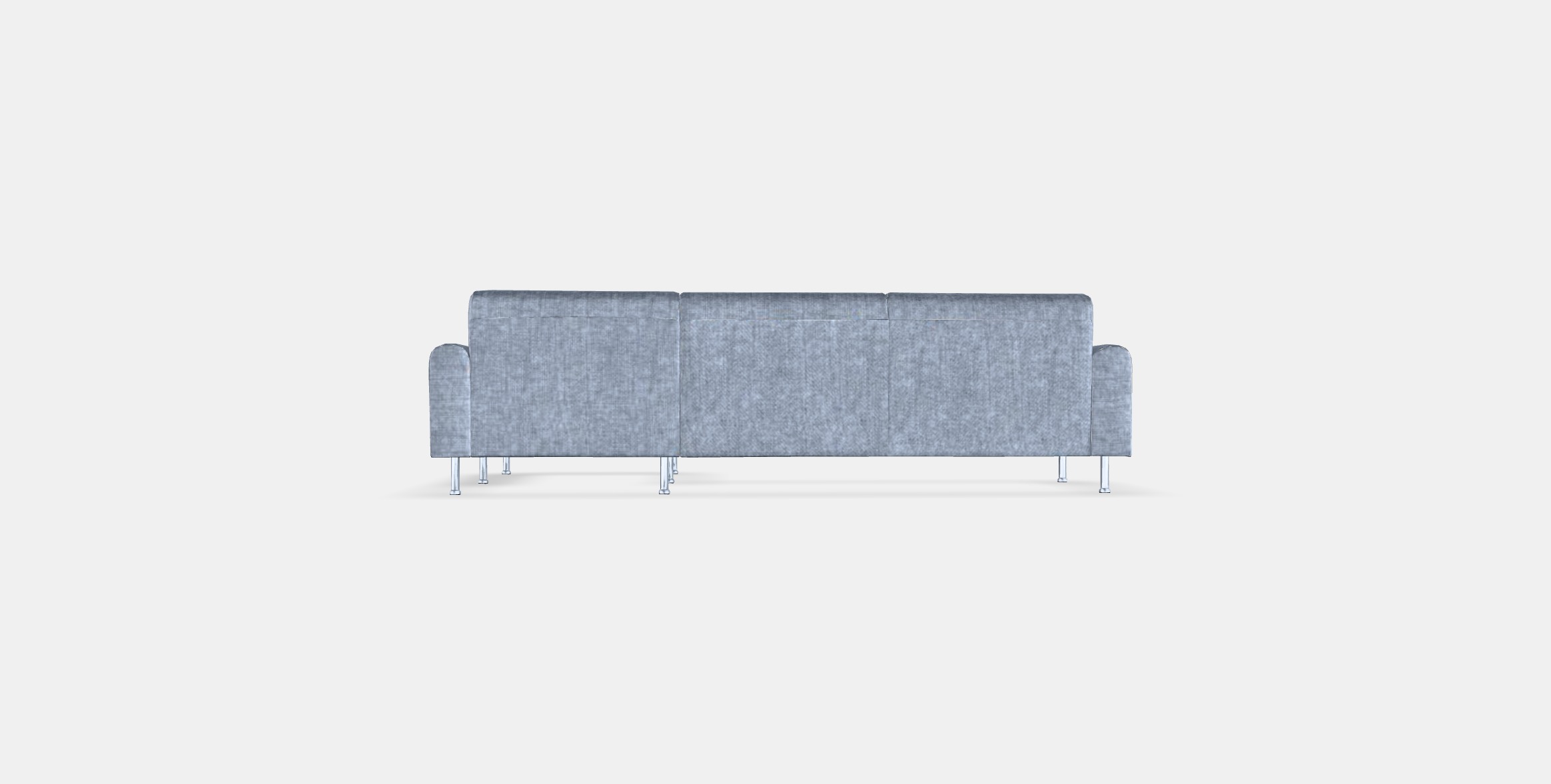 LANGARYD 3-seat sofa w chaise longue right Low-poly 3D model_14