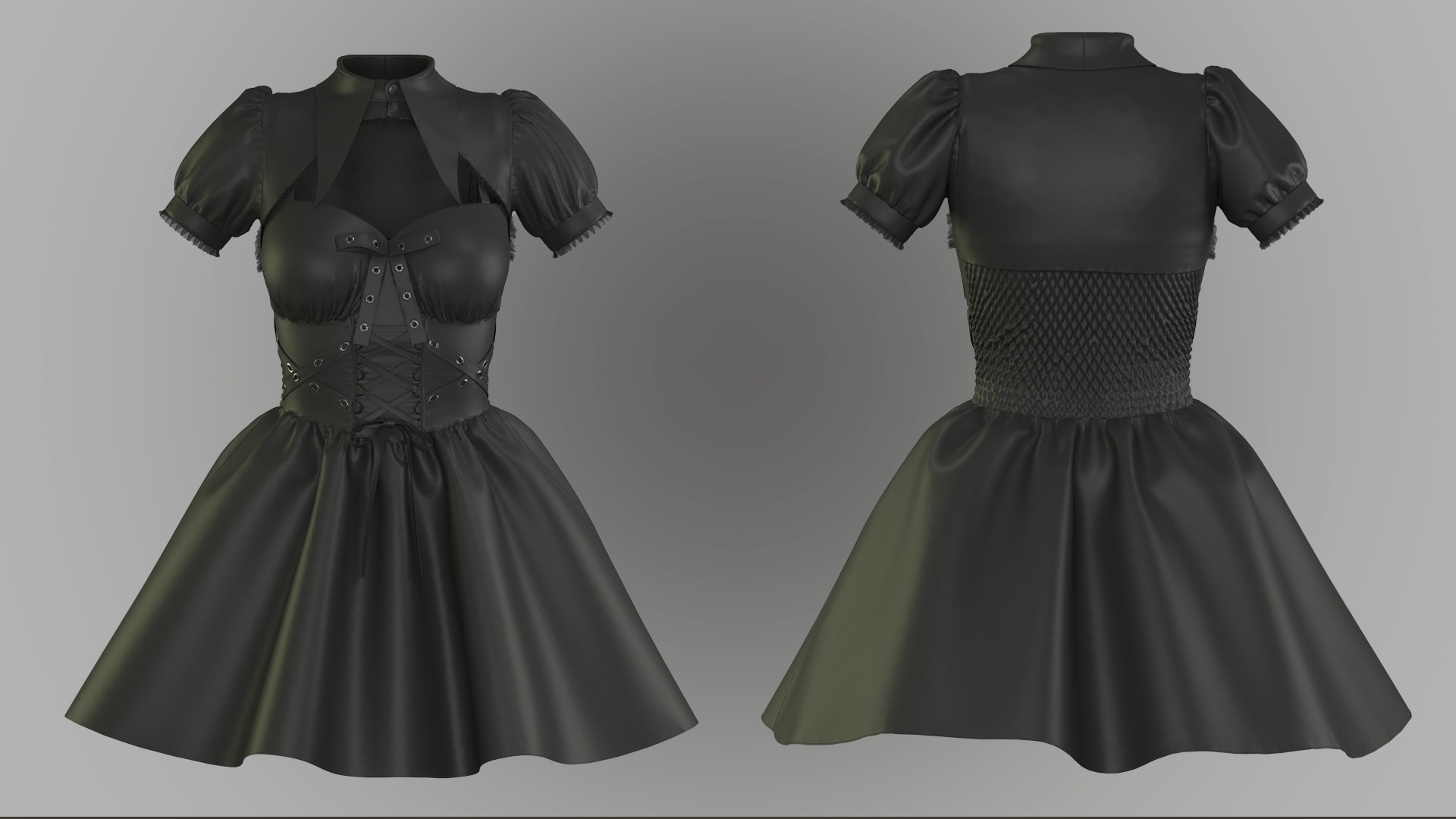 Lolita Dress 3D model_1