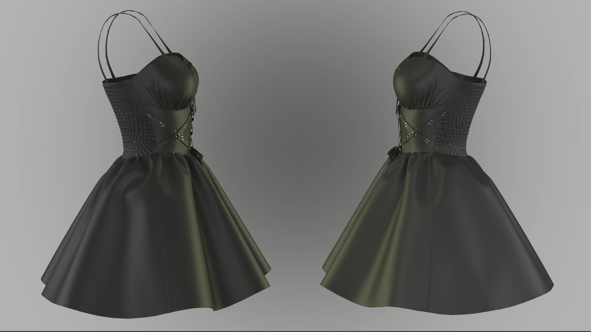 Lolita Dress 3D model_5