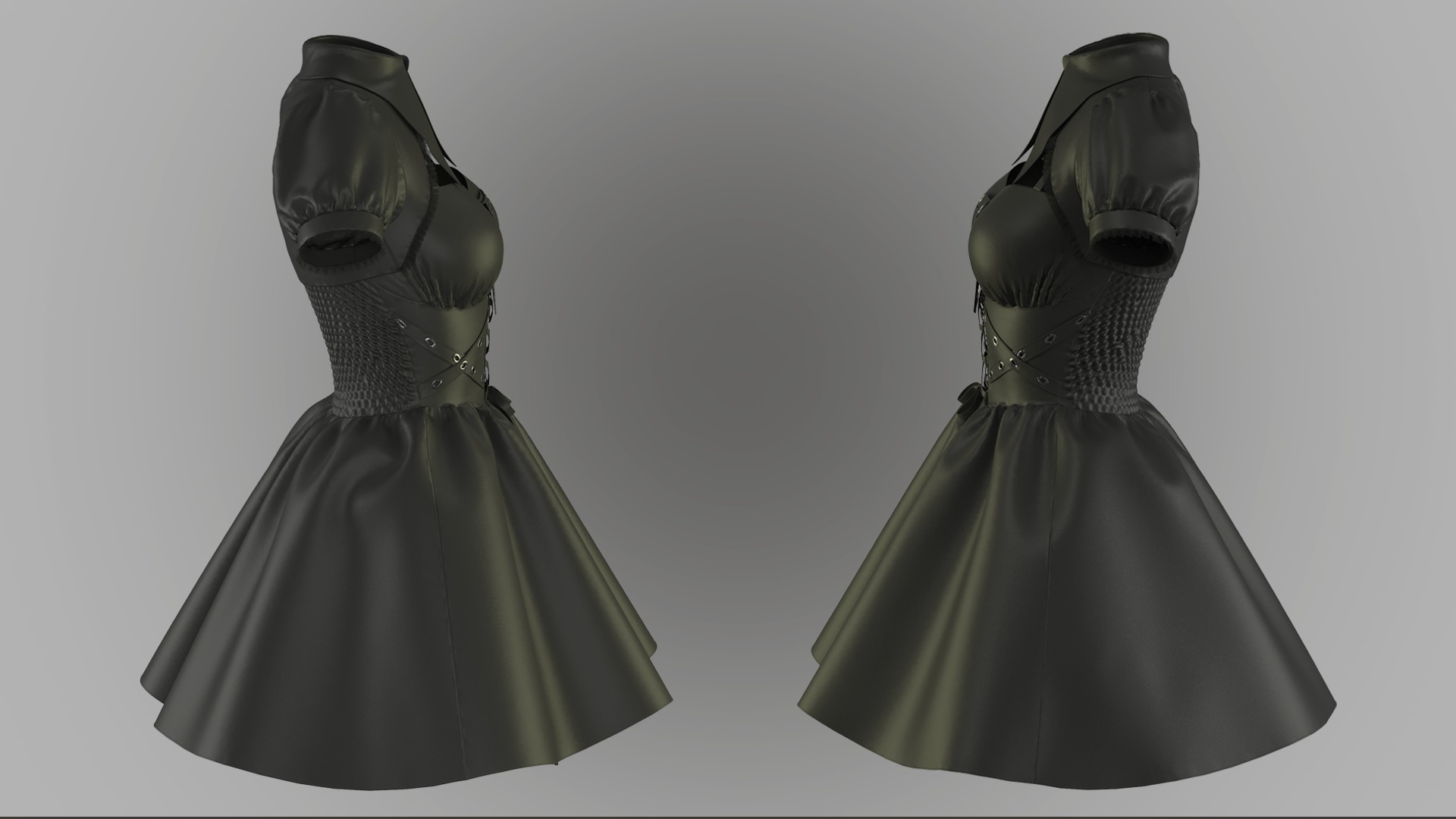 Lolita Dress 3D model_3