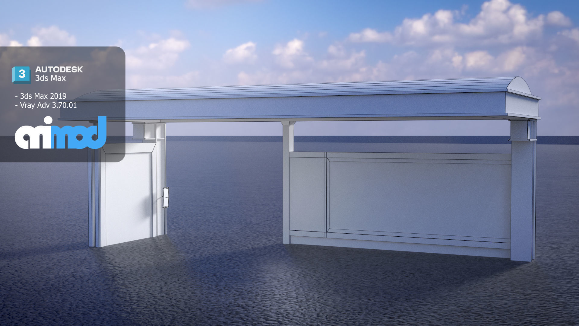 Japan Bus Station 3D model_5