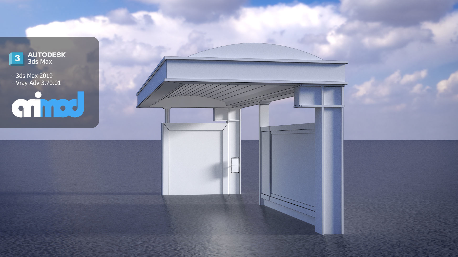 Japan Bus Station 3D model_6