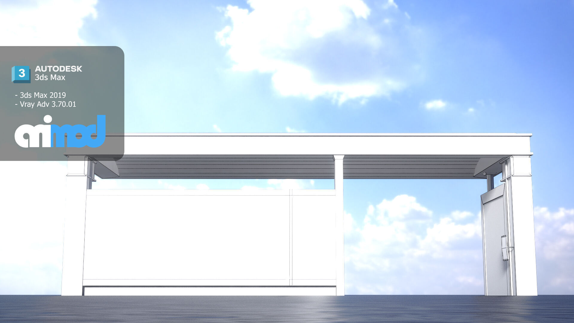 Japan Bus Station 3D model_8