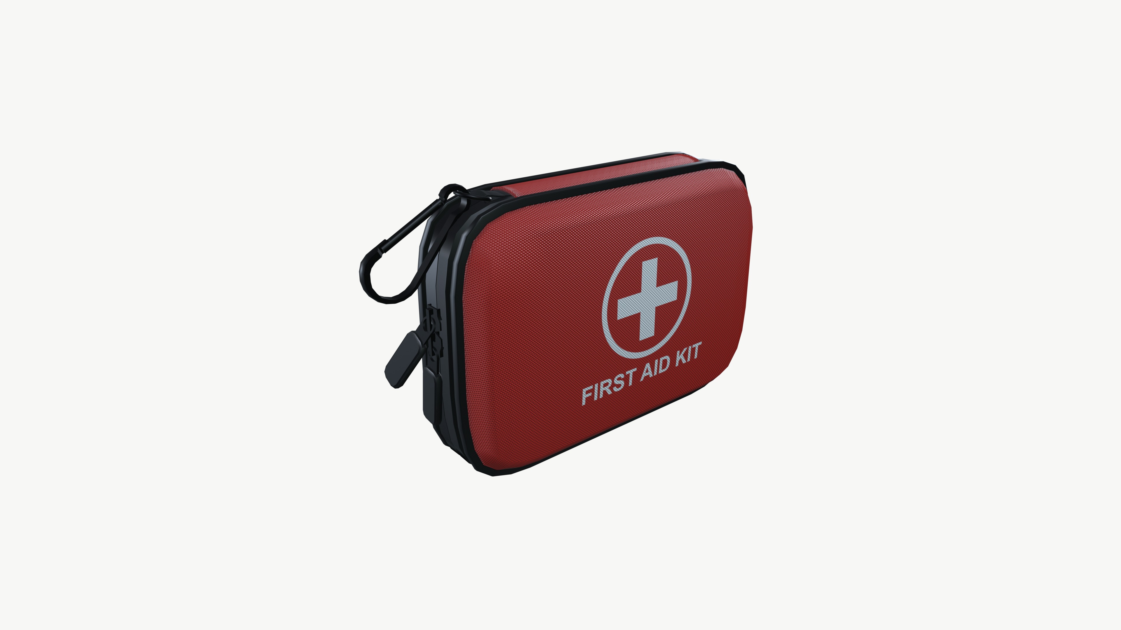 First aid kit  Low-poly 3D model_2