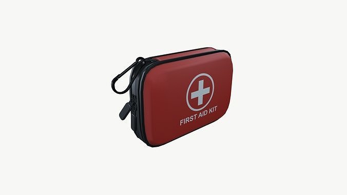 First aid kit  Low-poly 3D model 2
