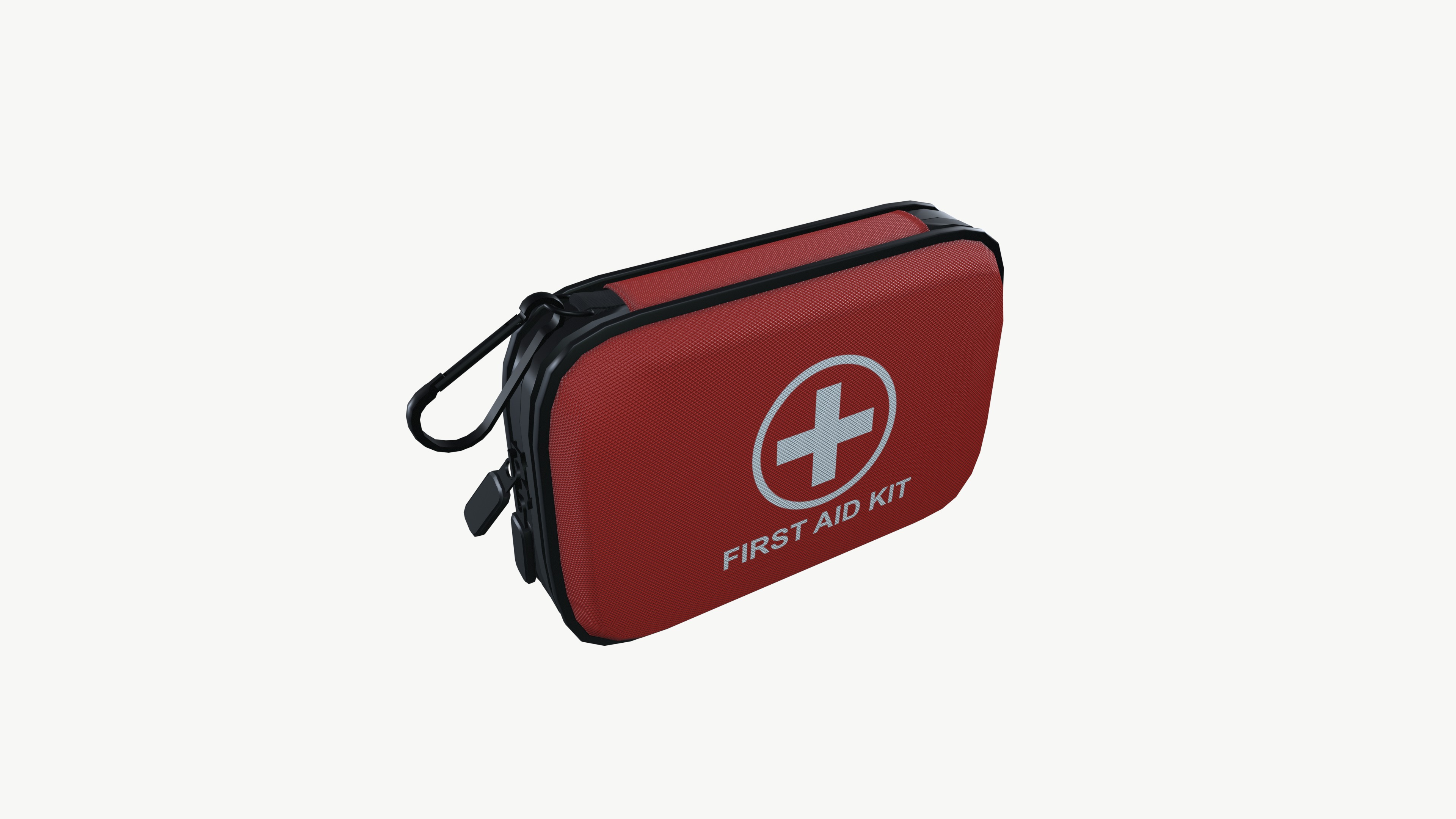 First aid kit  Low-poly 3D model_7