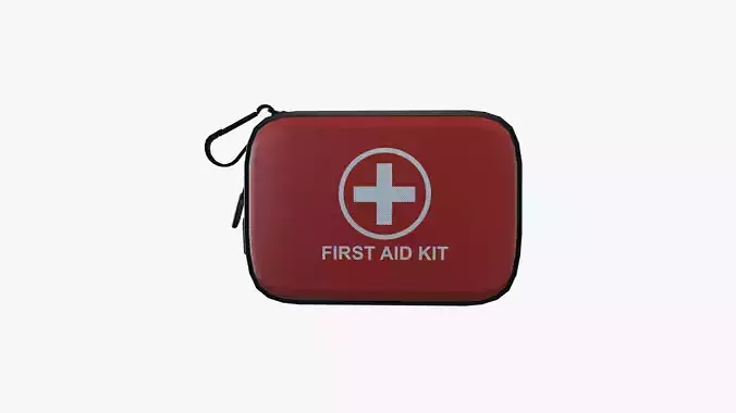 First aid kit  Low-poly 3D model