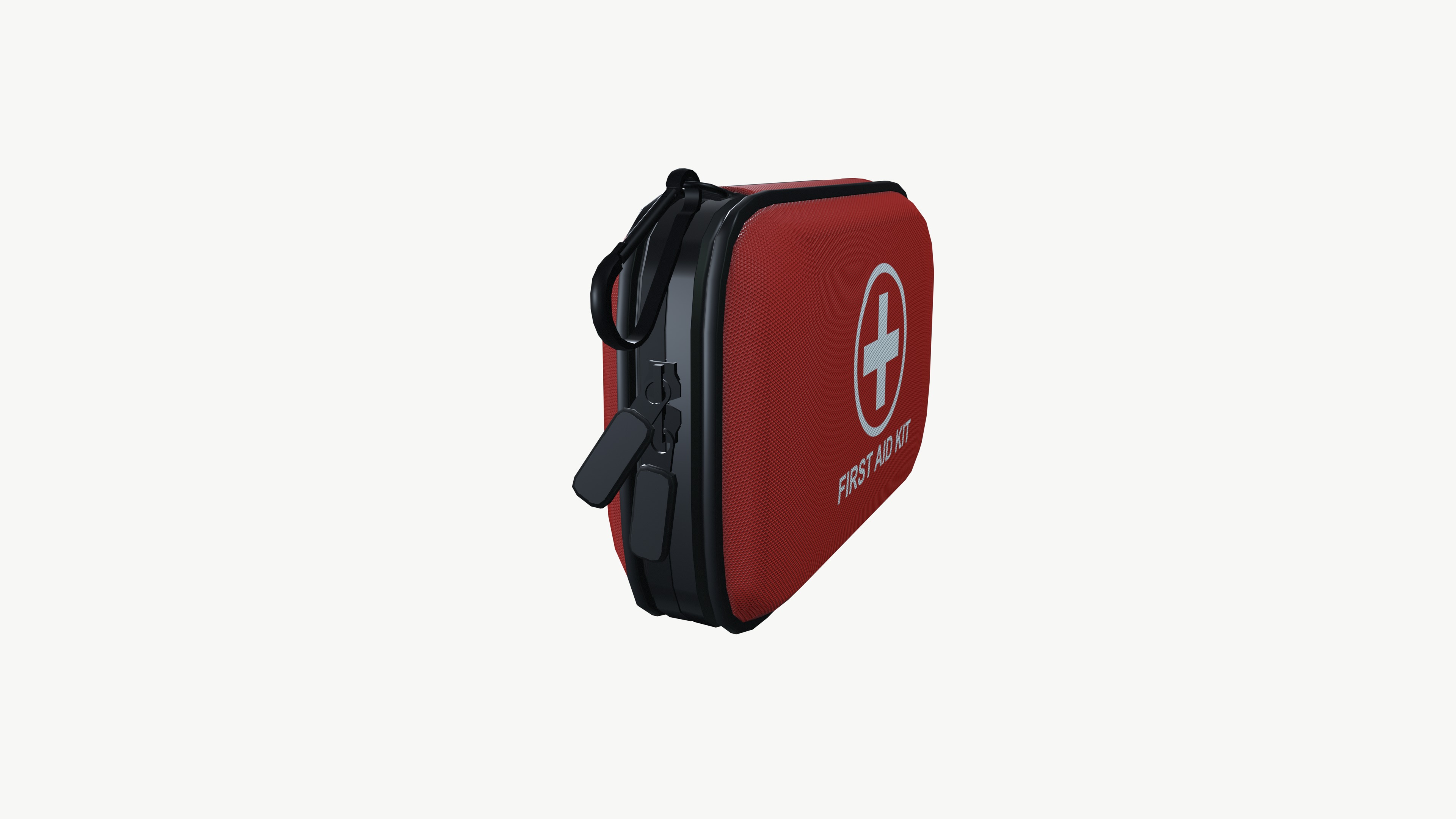 First aid kit  Low-poly 3D model_4