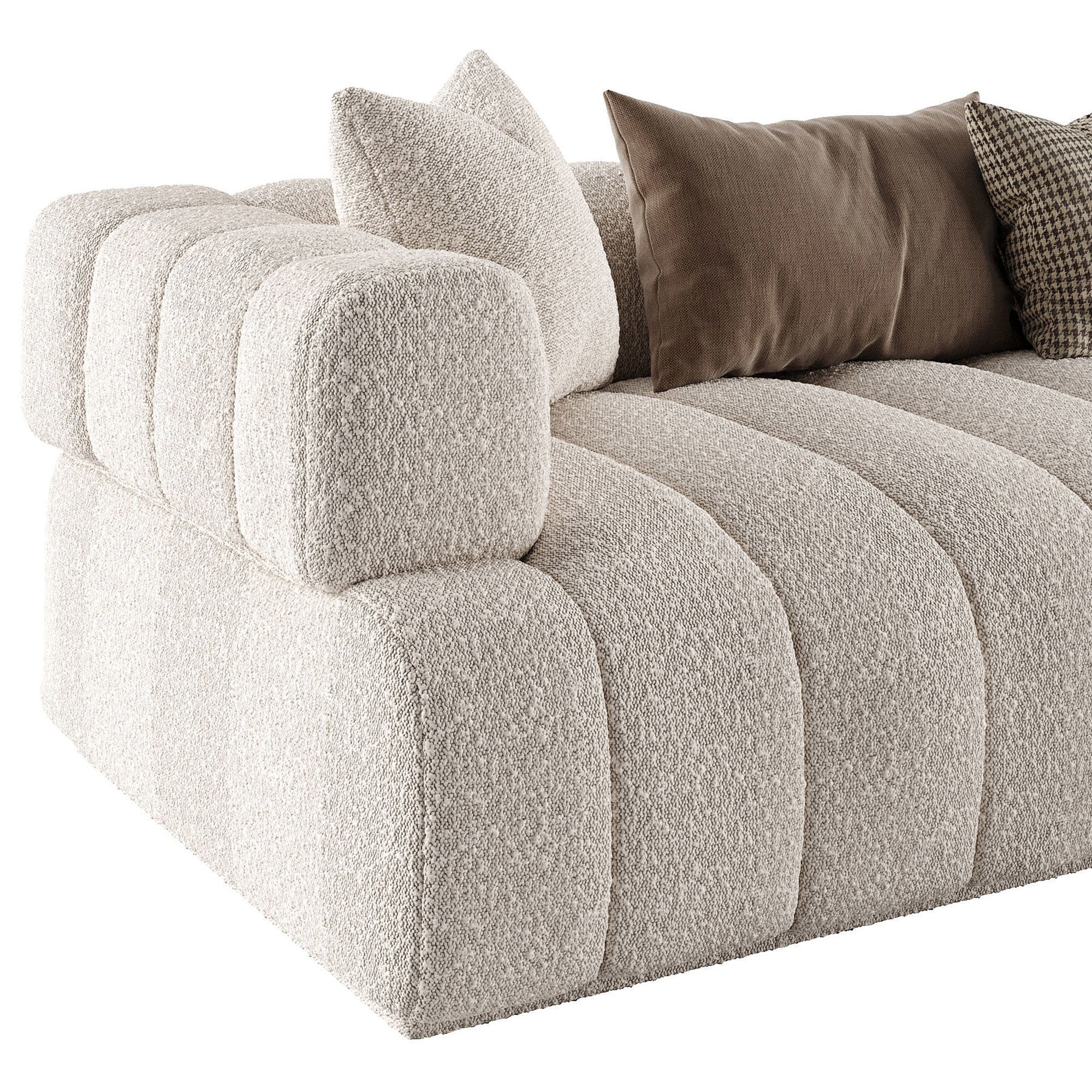 Sofa Marron 3D model_5