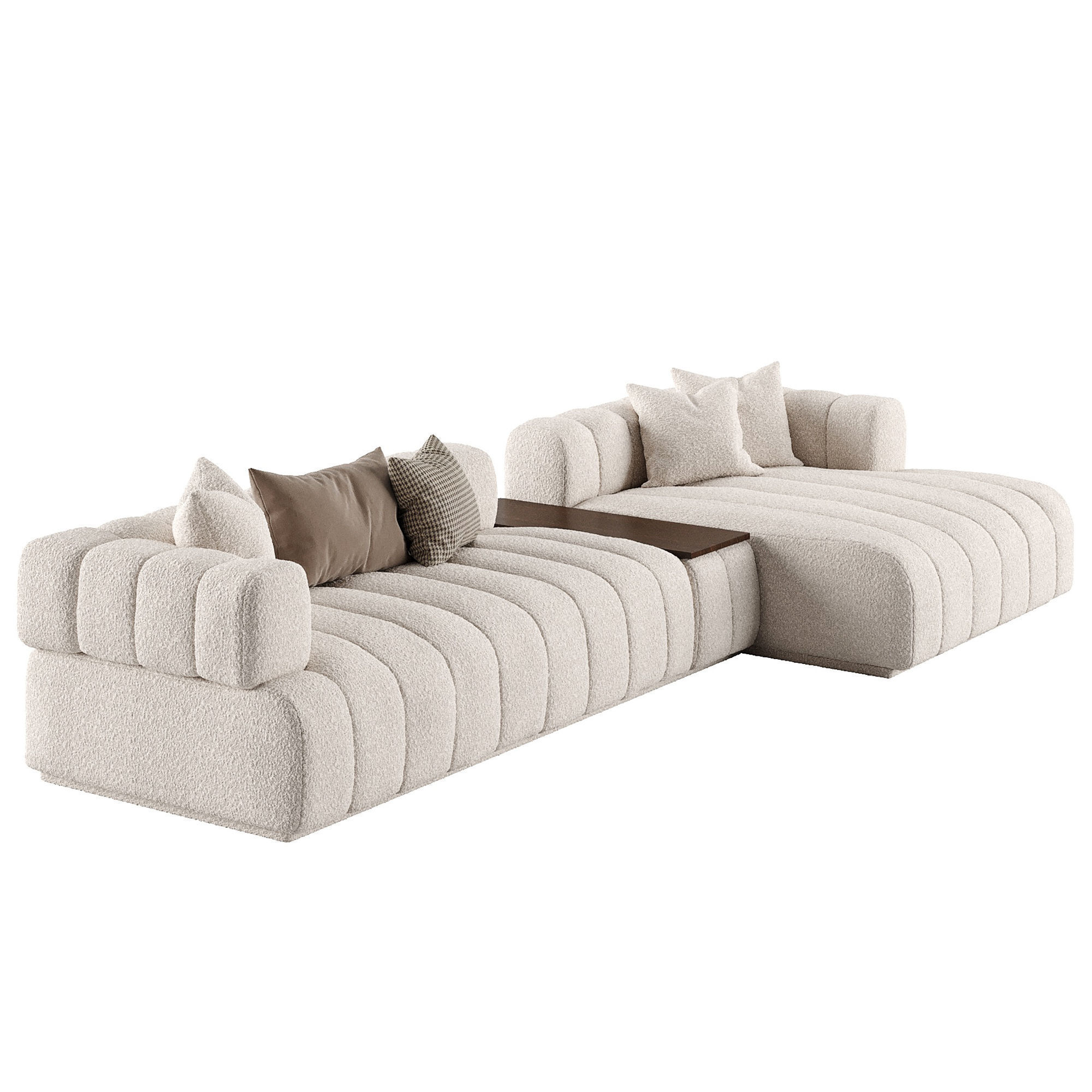 Sofa Marron 3D model_1