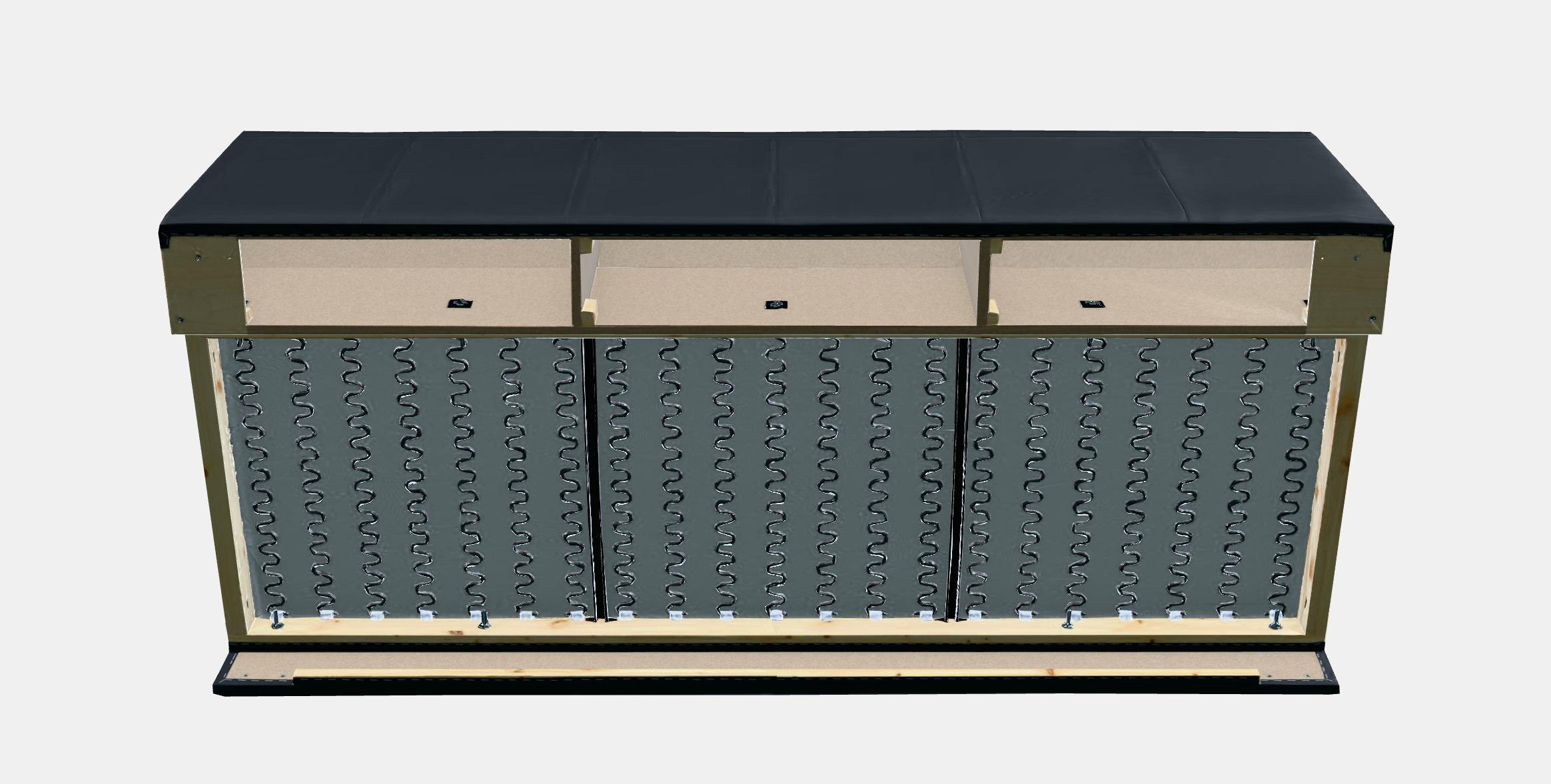 VIMLE 3-seat section 3D model_7