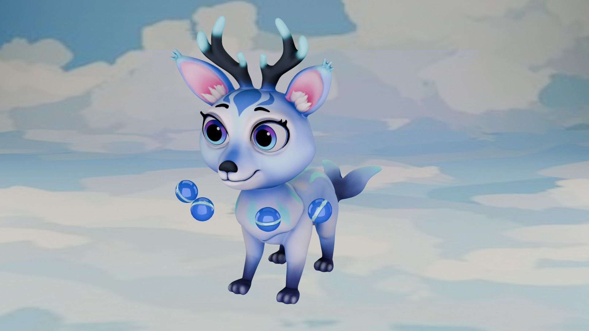 Fairy Tail Deer 3D model_3