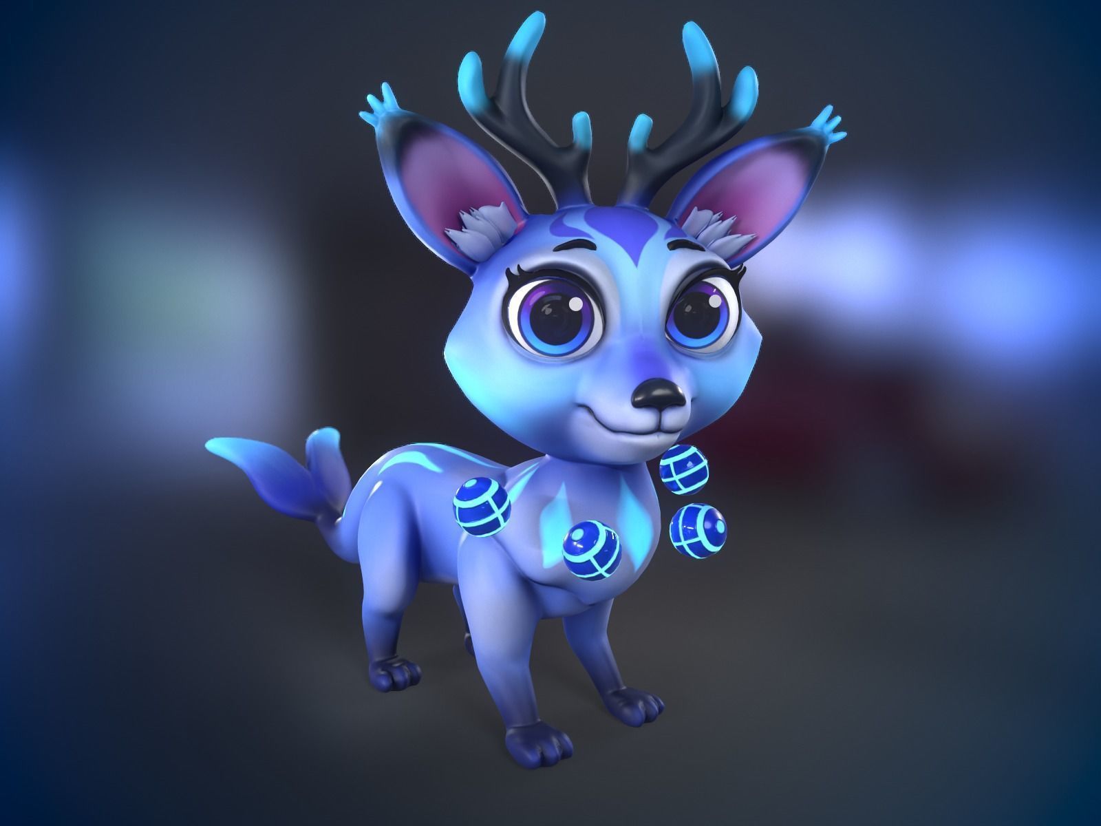 Fairy Tail Deer 3D model_2