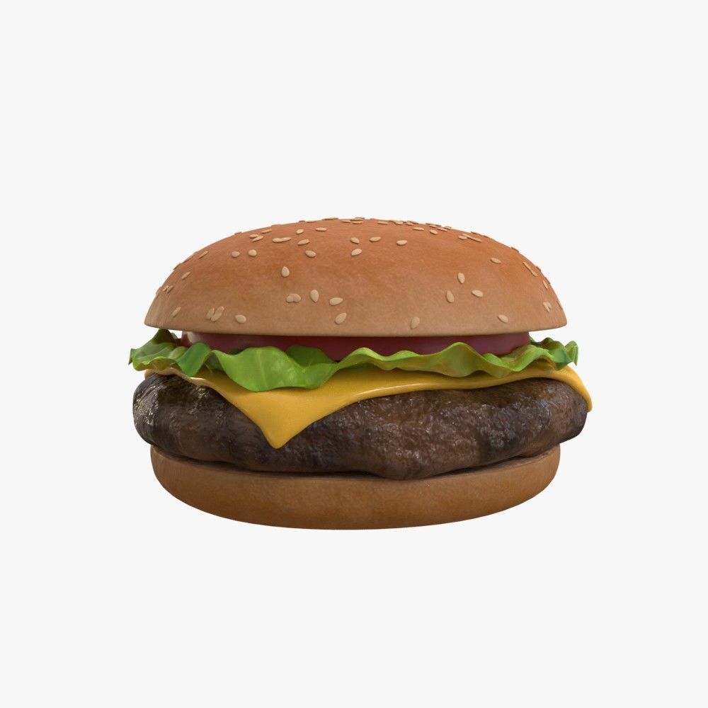 Hamburger 3D model_3