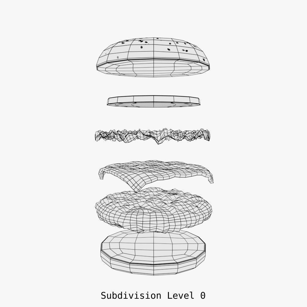 Hamburger 3D model_13