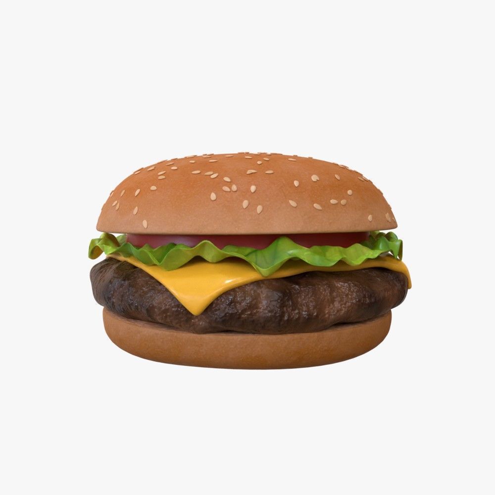 Hamburger 3D model_10