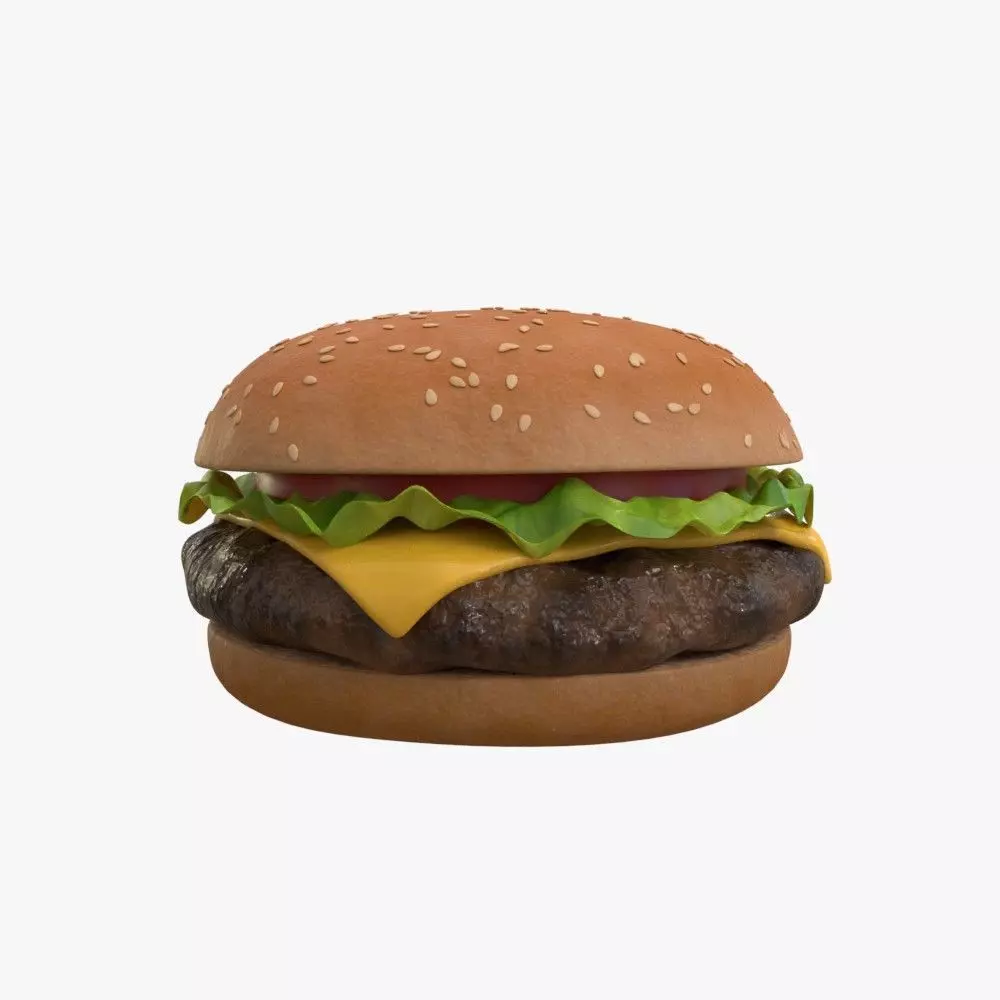 Hamburger 3D model_0