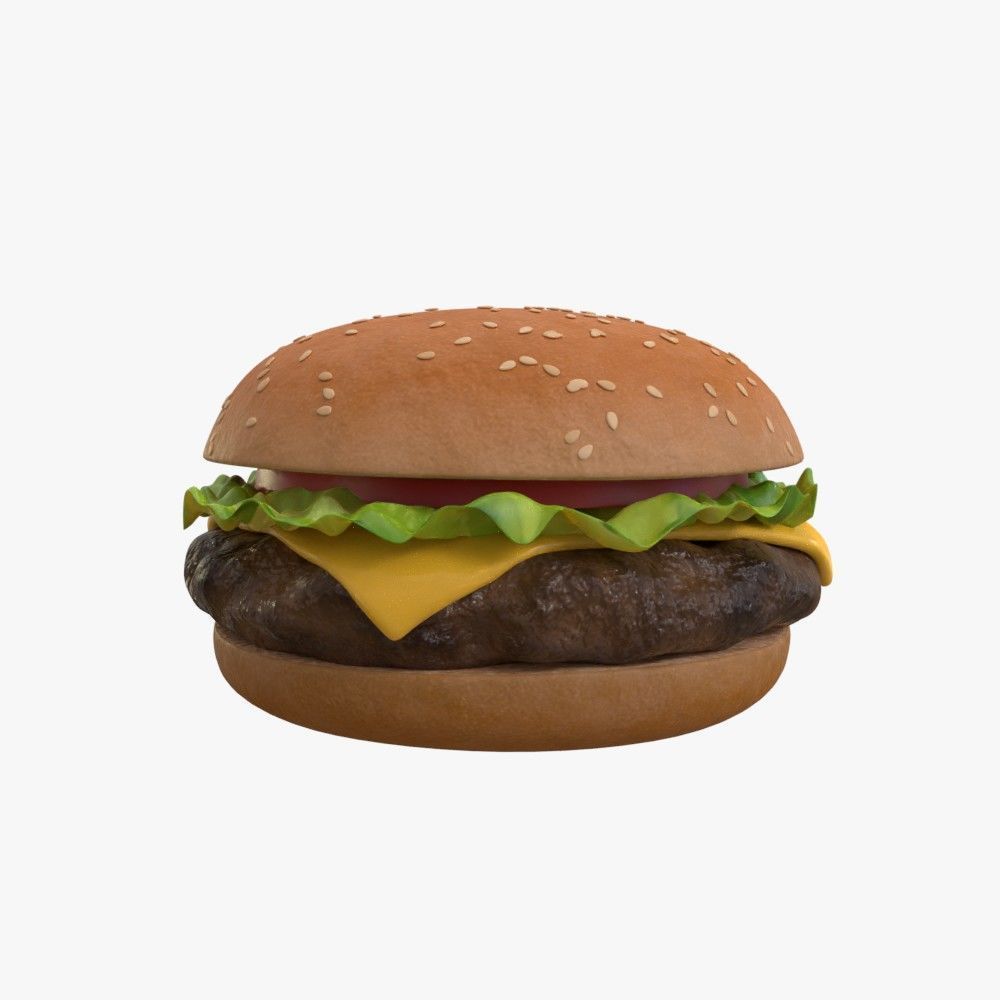 Hamburger 3D model_1