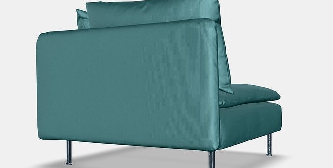 SODERHAMN Cover for corner section 2 Low-poly 3D model 6