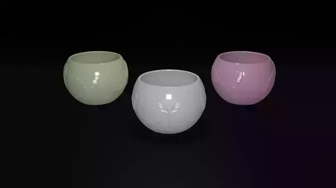 Butterfly Planter STL 3D Printable Decorative Plant Pot