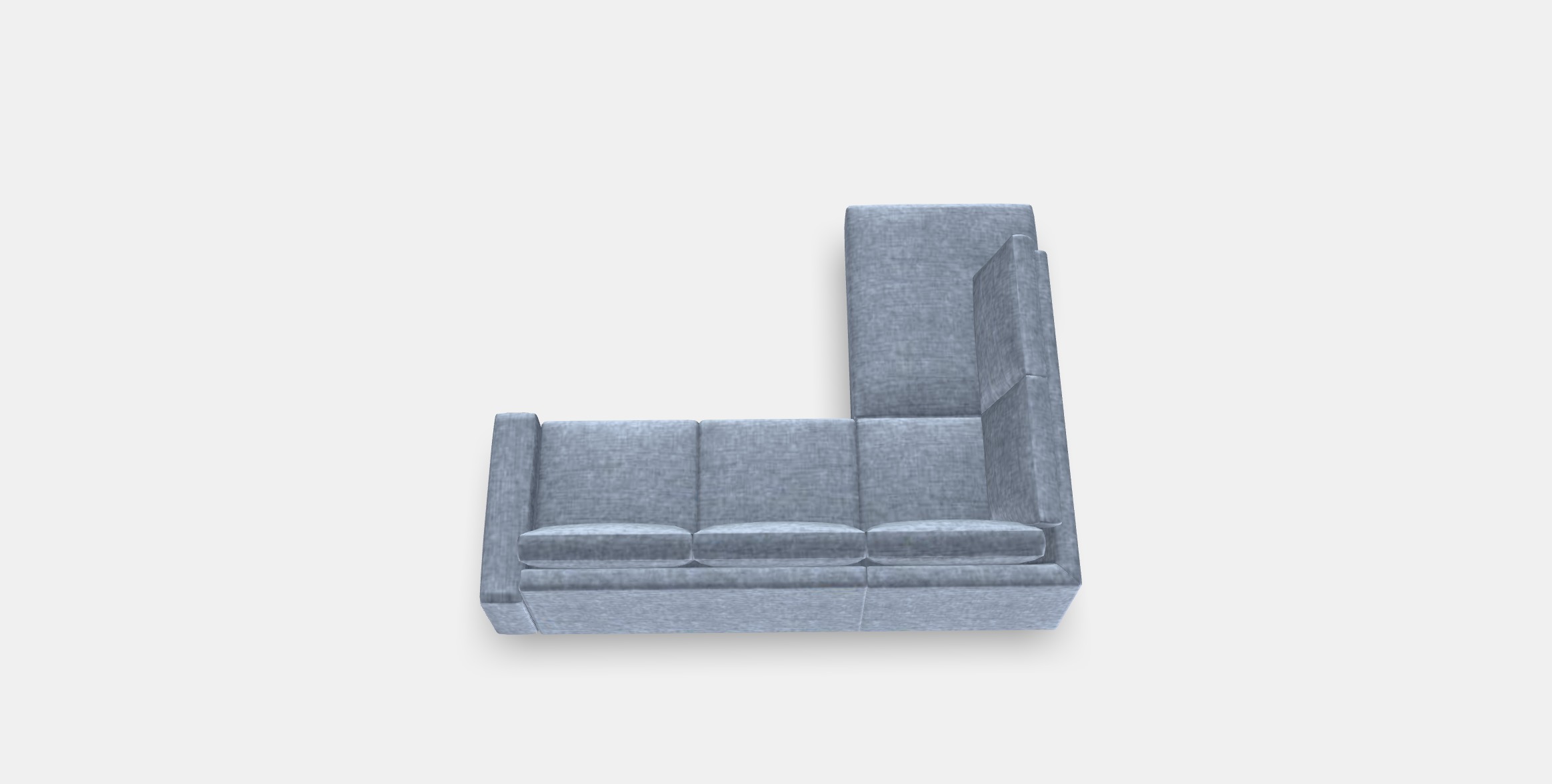 SORVALLEN Corner sofa 3-seat 1 Low-poly 3D model_3