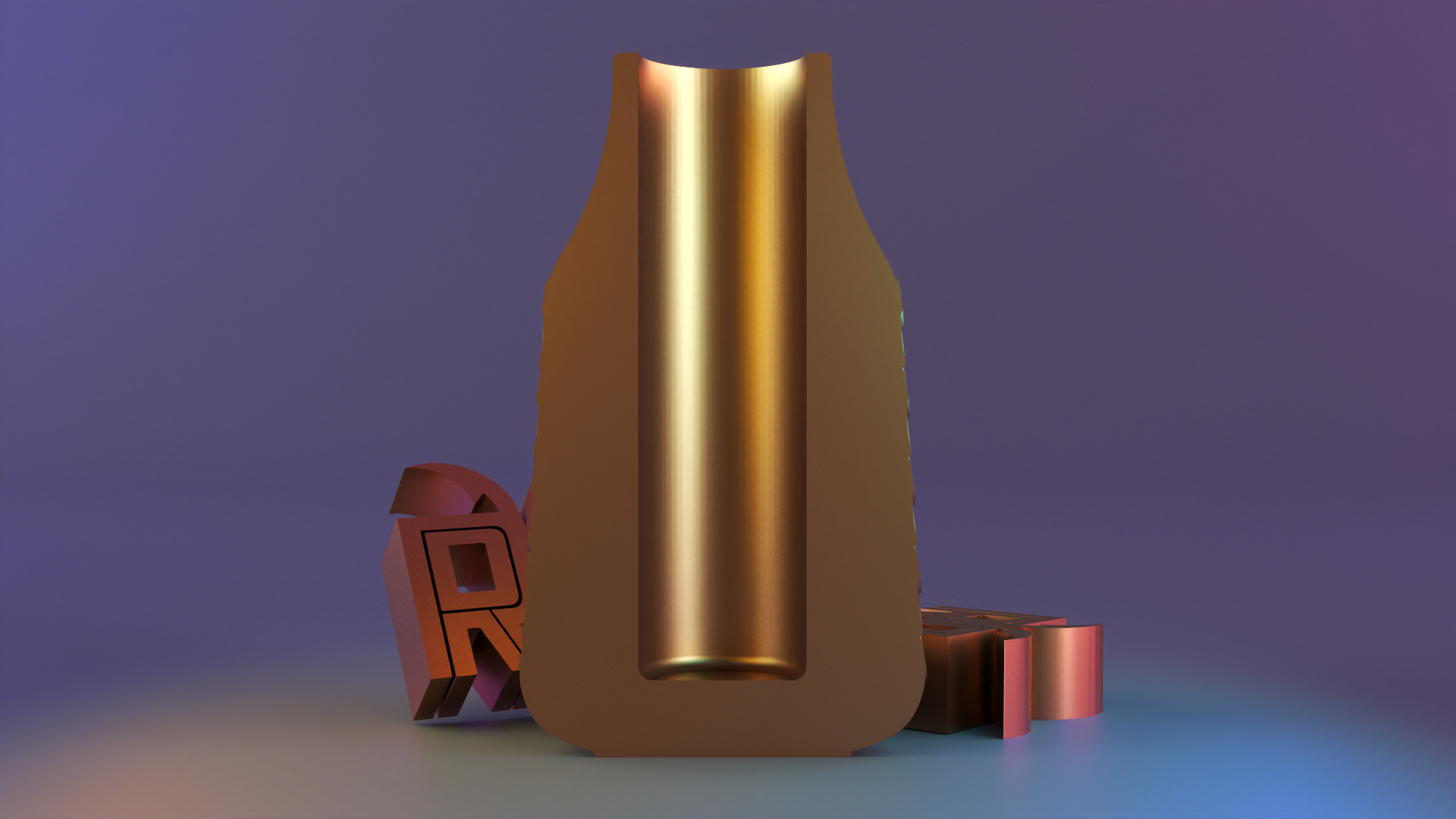 Luxury patterned vase 3D print model_6