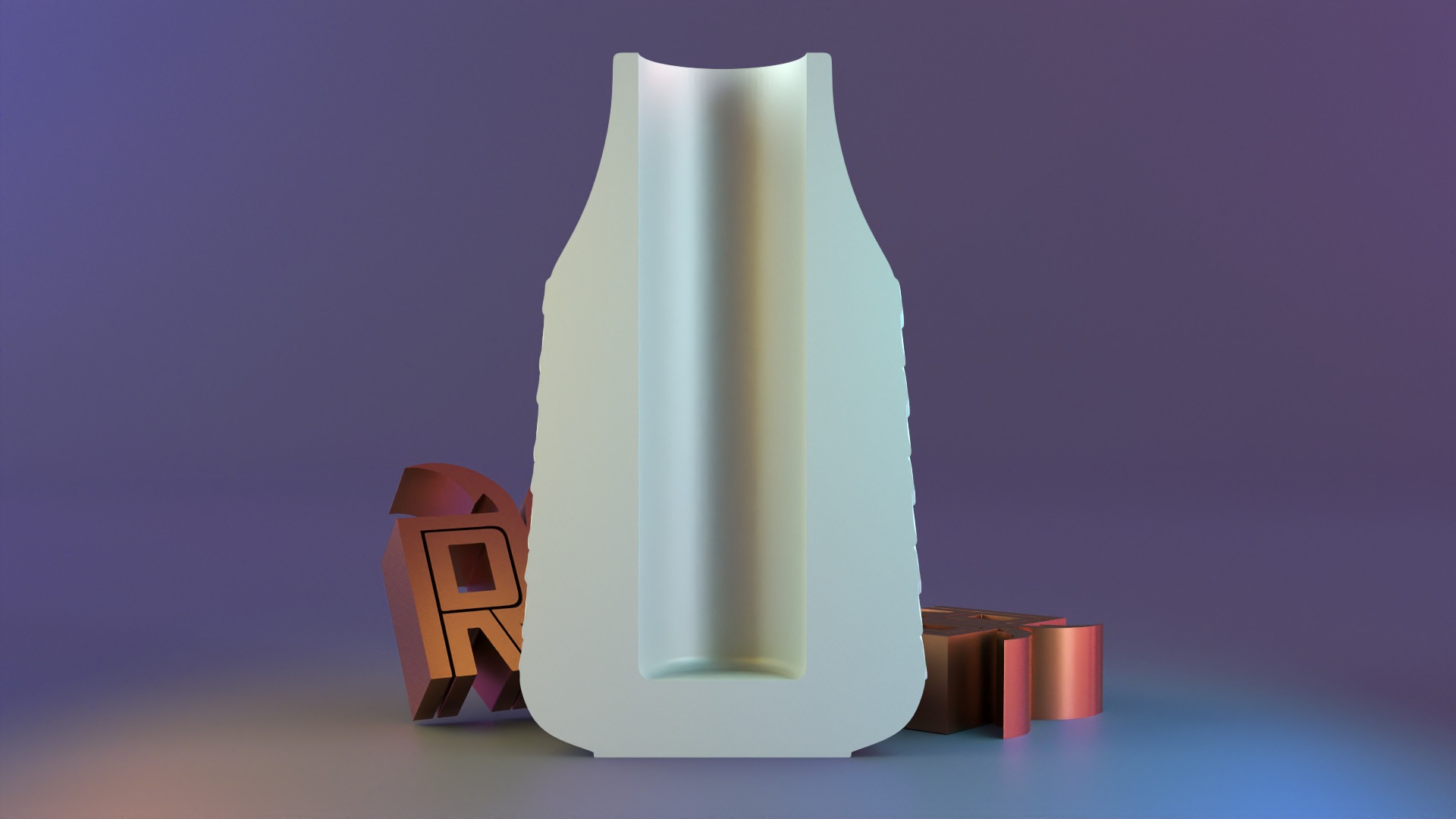 Luxury patterned vase 3D print model_7