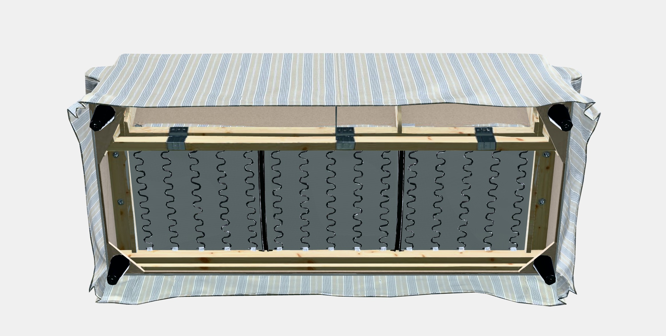 EKTORP Cover for 3-seat sofa 3D model_5